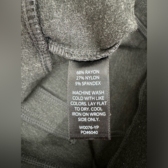 Betabrand Stretch Pull On Pants Women’s Medium Long Charcoal Straight - Picture 8 of 9